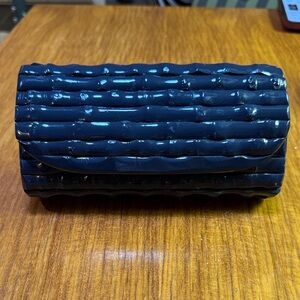 J. McLaughlin Blue Textured Clutch